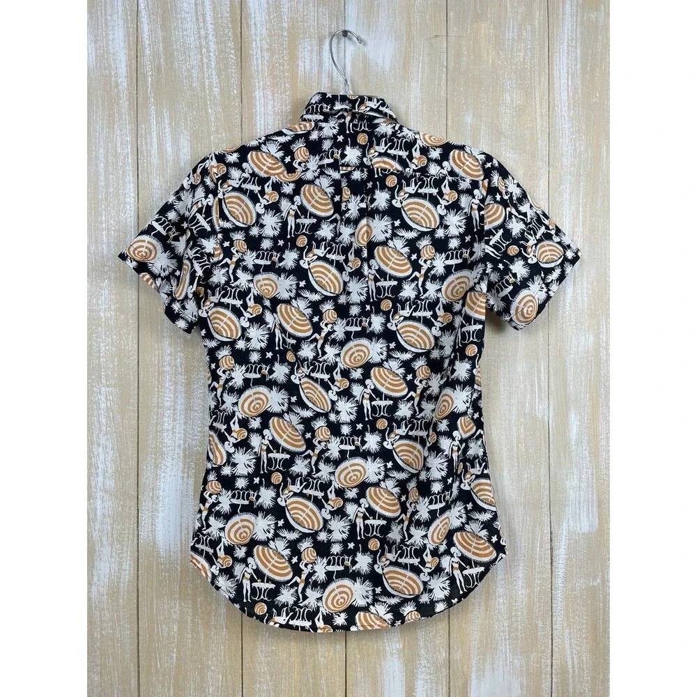 J Crew Mens XS Button Up Beach Summer Pocket Shirt Classic Fit Short Sleeve